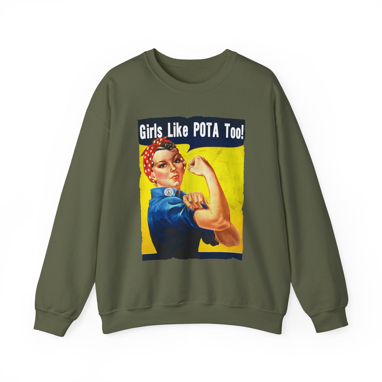 Sweater, Rosie the Riveter, Girls Like POTA Too