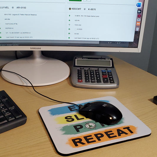 Eat Sleep POTA Repeat Mouse Pad