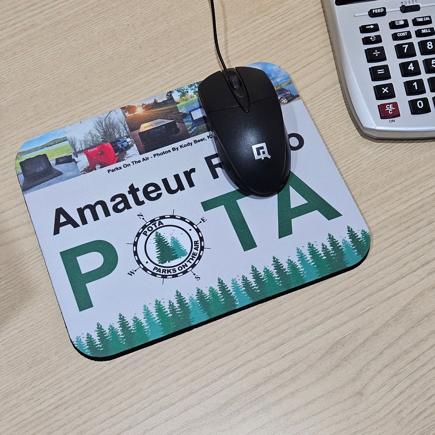 POTA Mouse Pad with Pictures from K3KLB