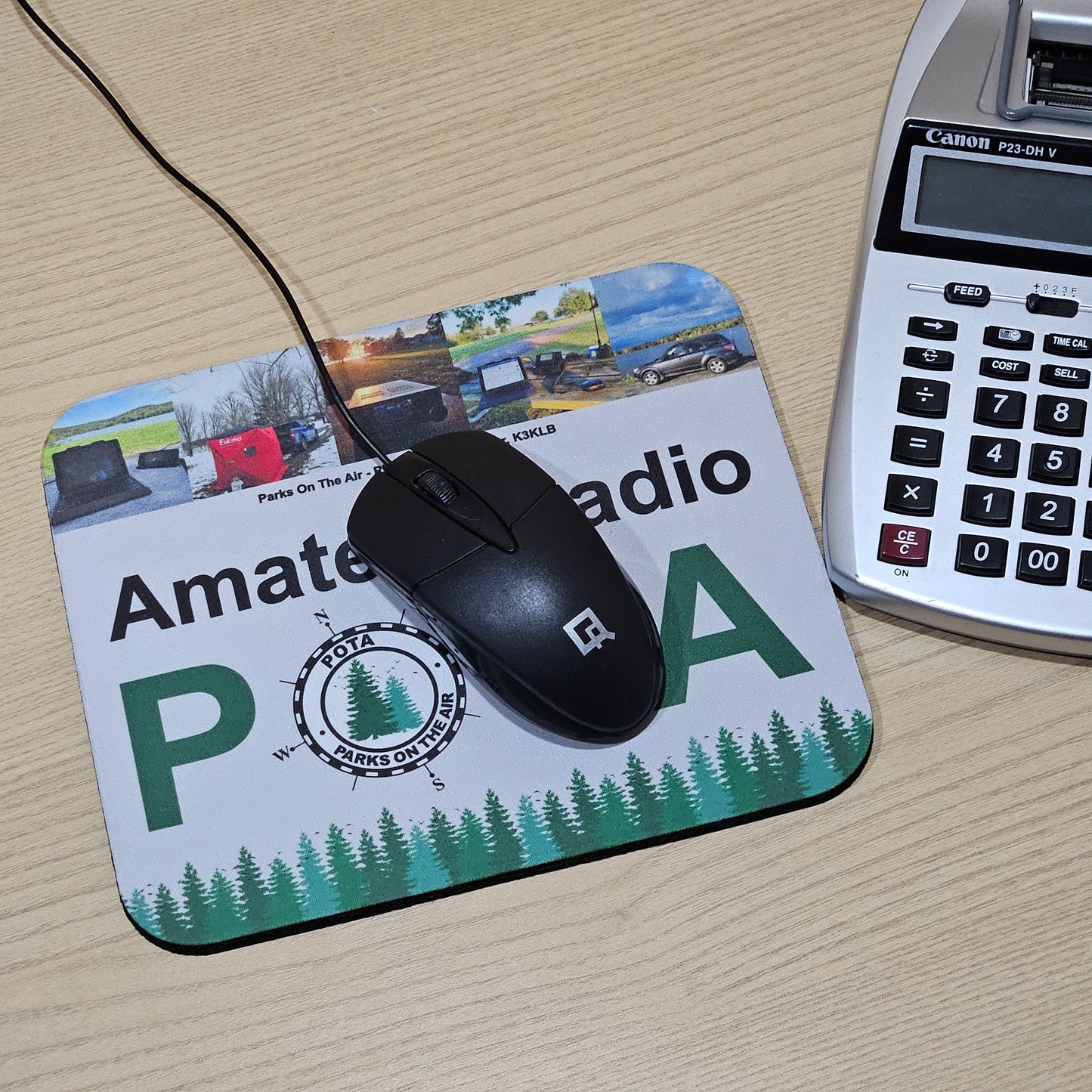 POTA Mouse Pad with Pictures from K3KLB