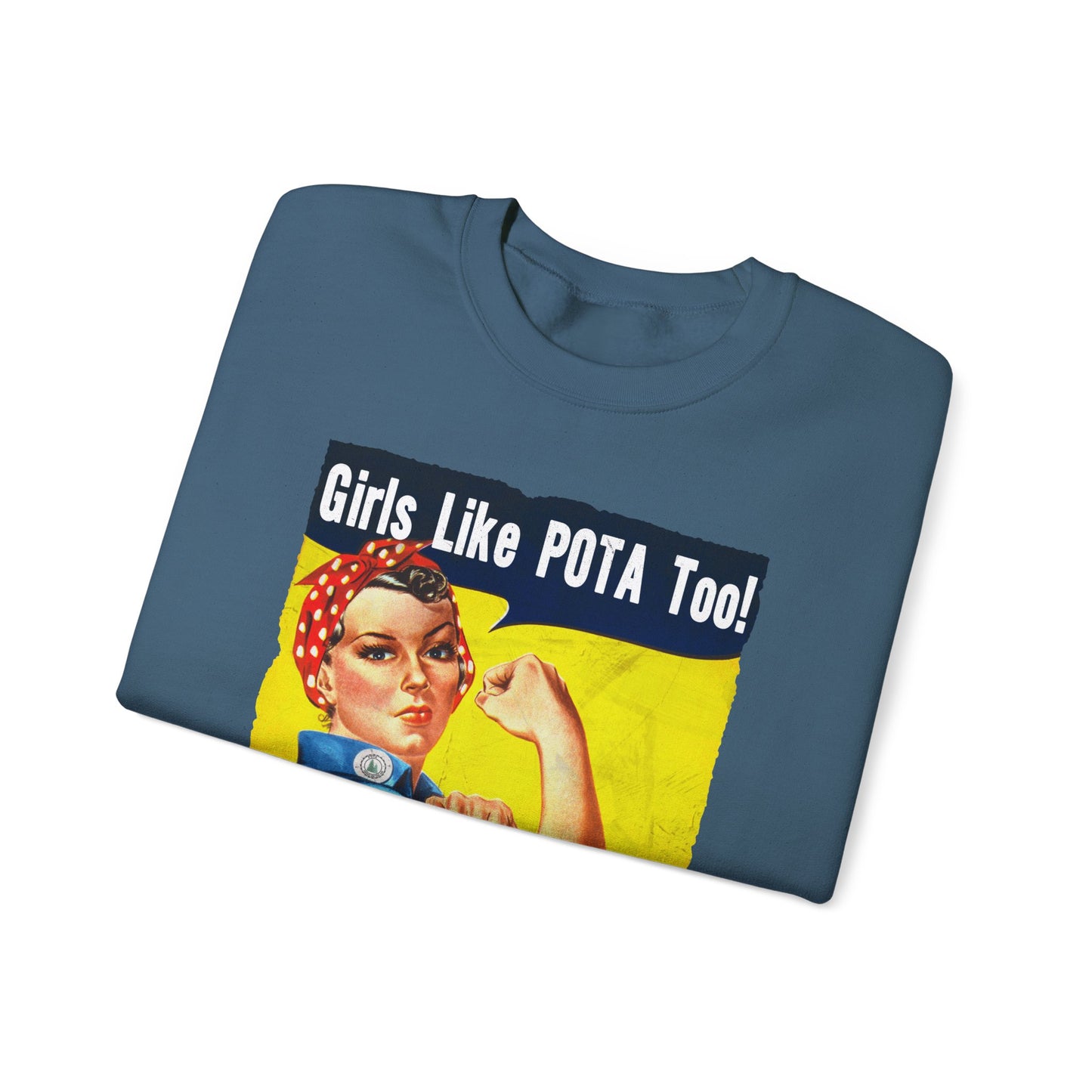 Sweater, Rosie the Riveter, Girls Like POTA Too