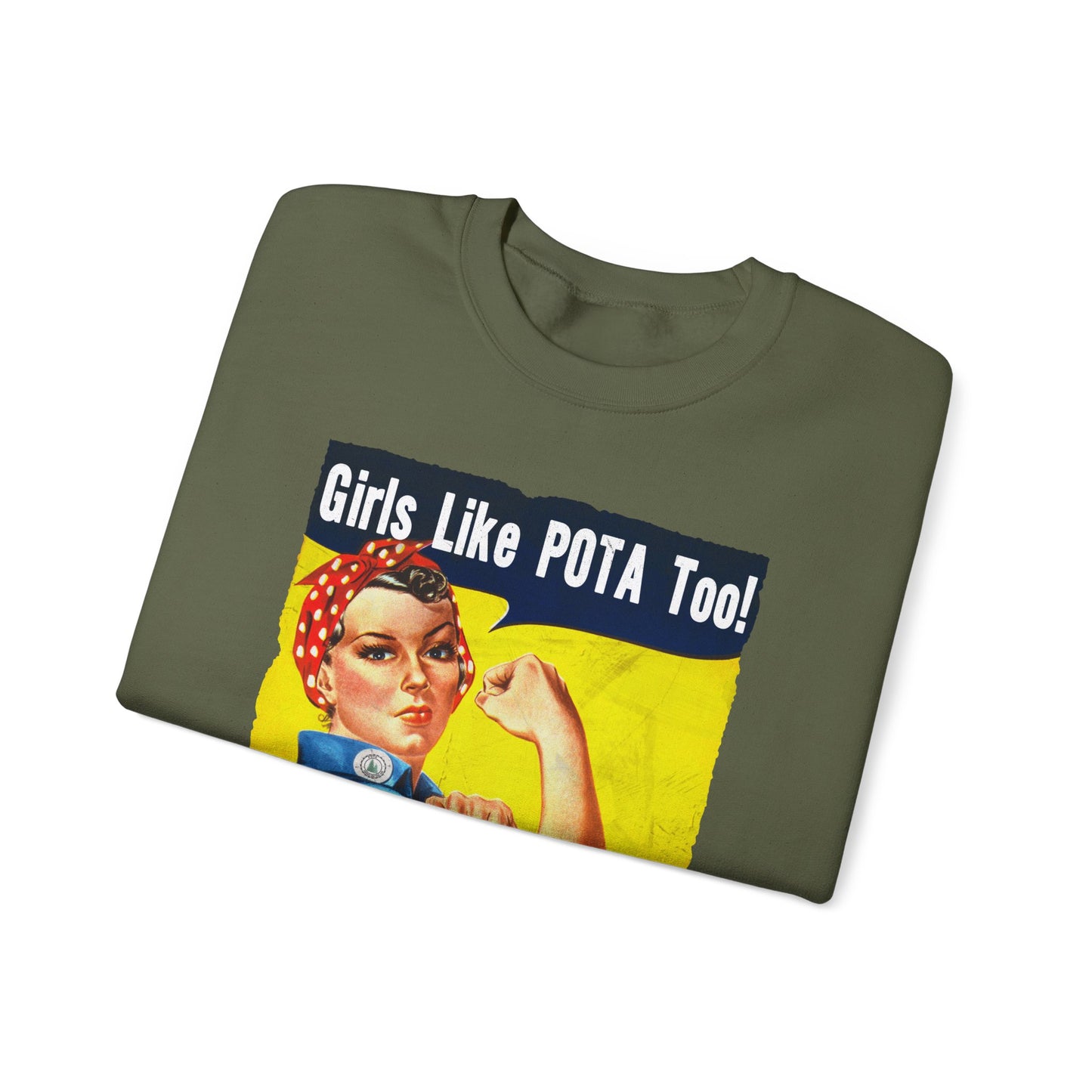 Sweater, Rosie the Riveter, Girls Like POTA Too