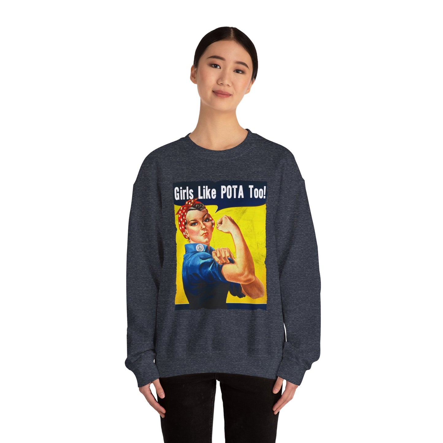 Sweater, Rosie the Riveter, Girls Like POTA Too