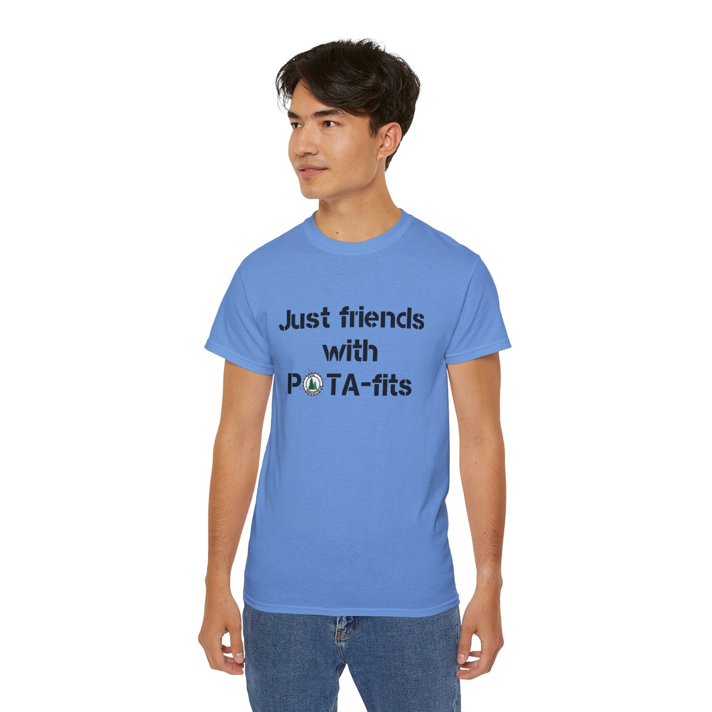 Friends with POTA-Fits Amateur Radio Shirt Ham Radio Shirt Parks On The Air Shirt