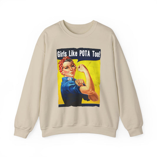 Sweater, Rosie the Riveter, Girls Like POTA Too