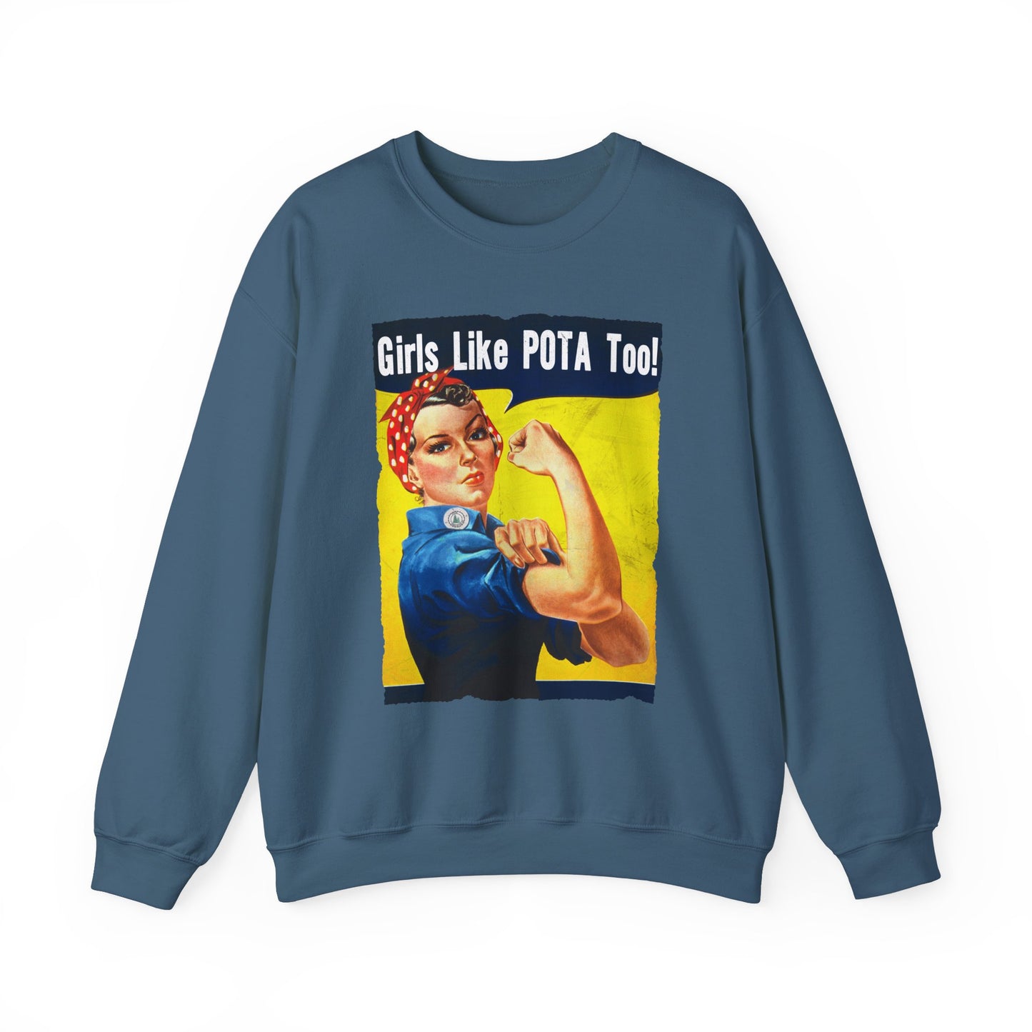 Sweater, Rosie the Riveter, Girls Like POTA Too