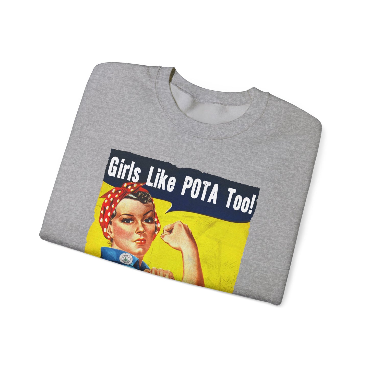 Sweater, Rosie the Riveter, Girls Like POTA Too