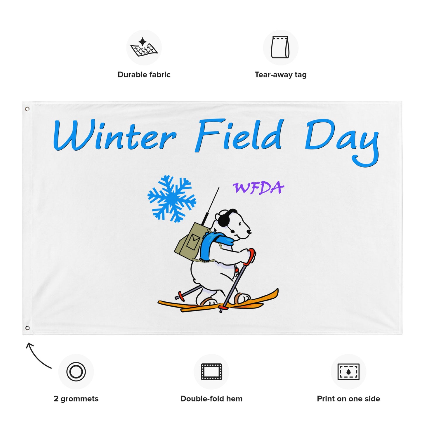 Large Winter Field Day Flag