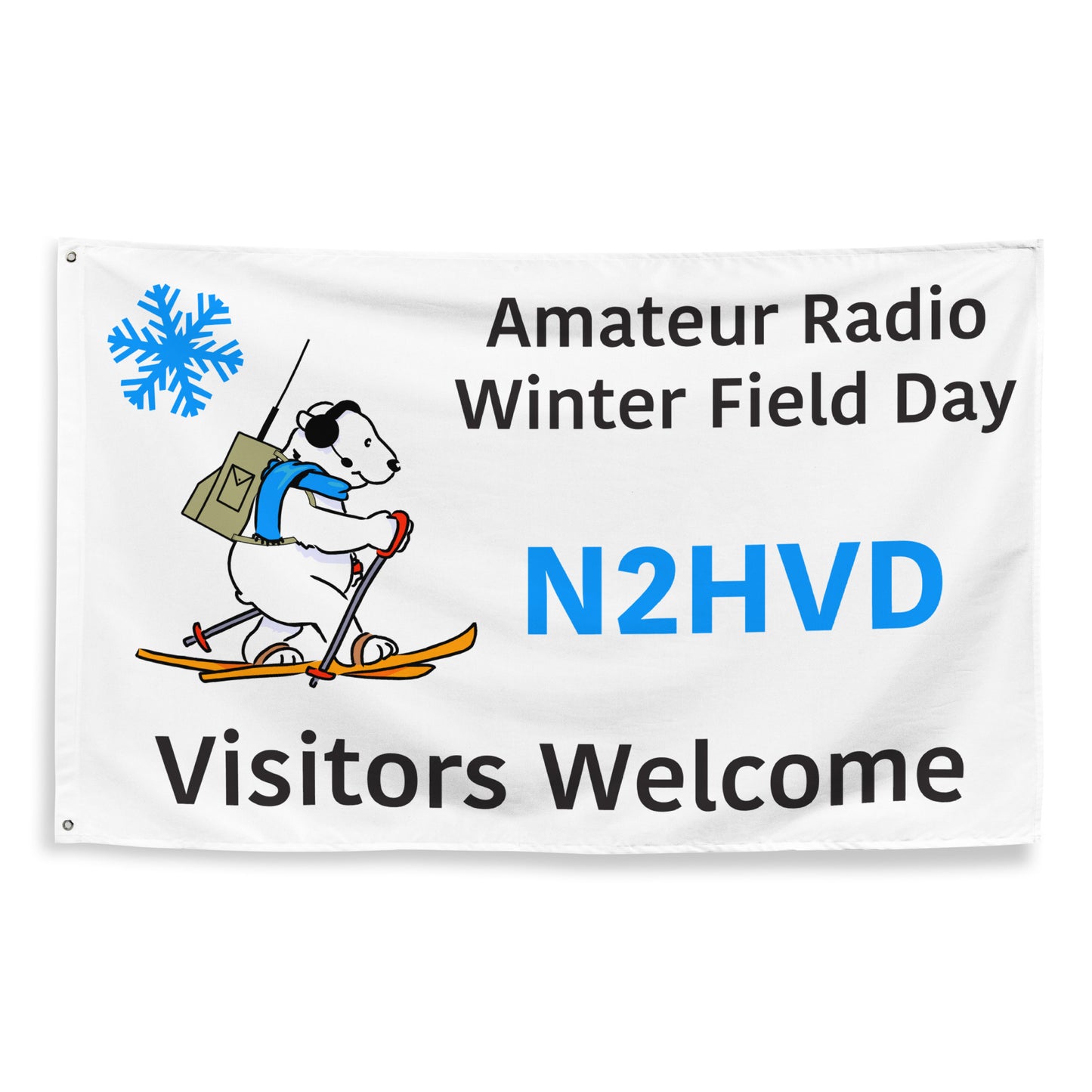 Large Custom WFD Flag with Call Sign