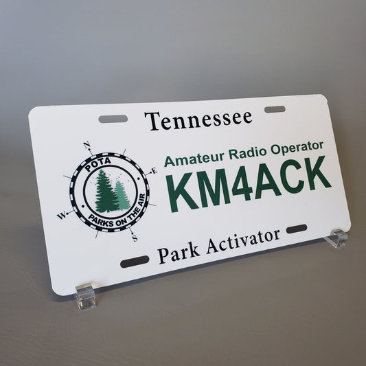 Custom POTA License Plate