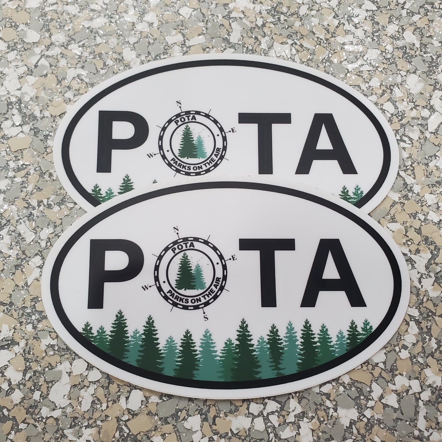 3" x 5" Logo Oval Sticker
