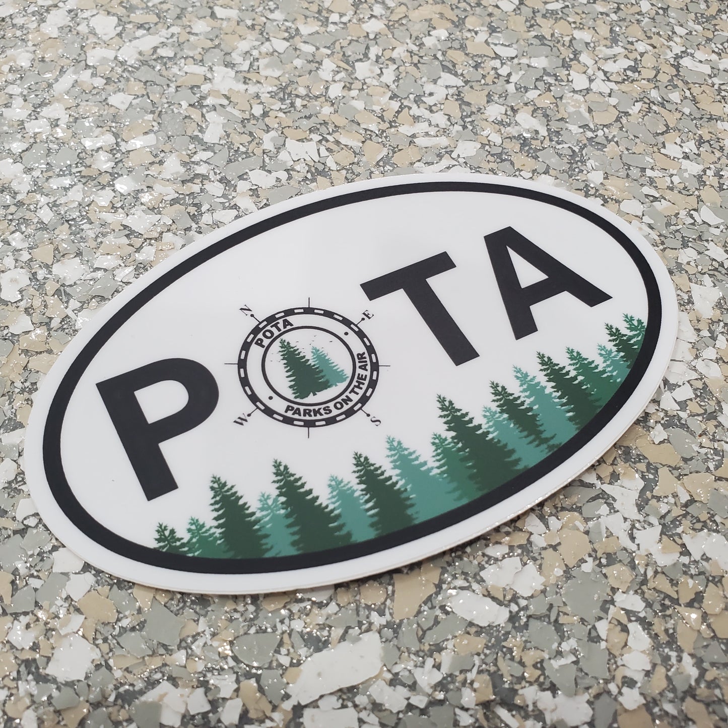 3" x 5" Logo Oval Sticker