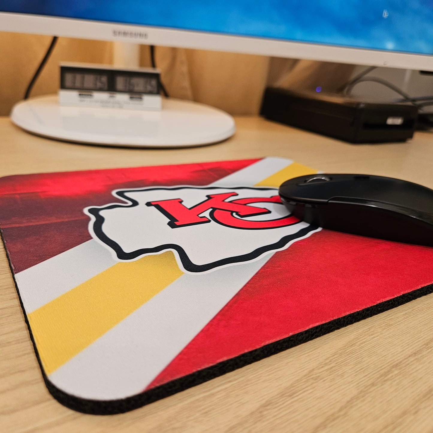 Chiefs Mouse Pad - Yellow Stripe