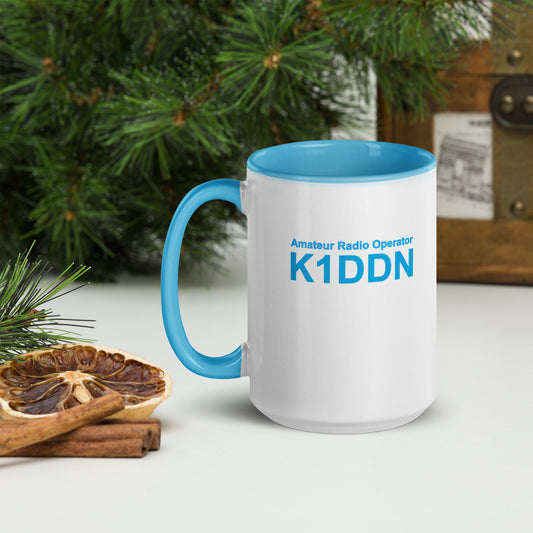 15oz Winter Field Day Mug (Customized) with blue accent