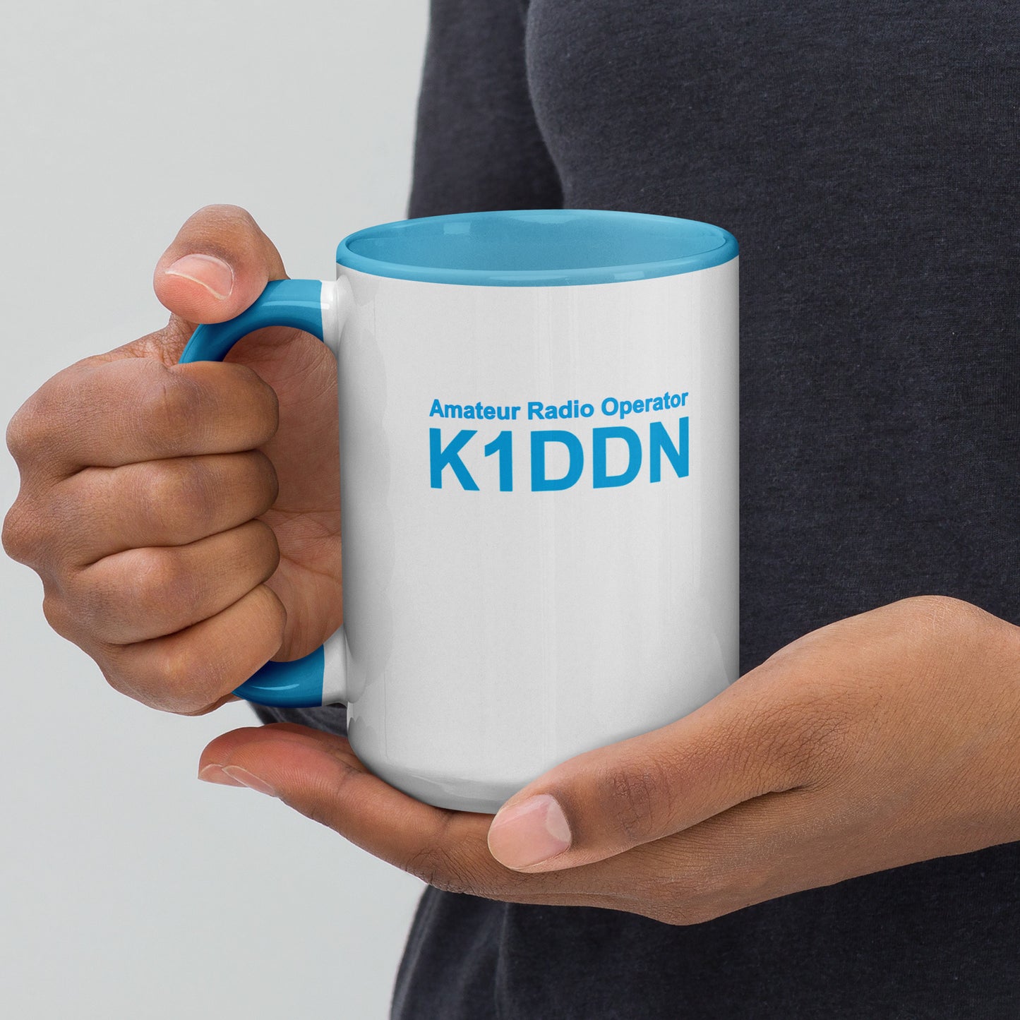 15oz Winter Field Day Mug (Customized) with blue accent