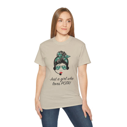 Just a Girl Who Loves POTA Vintage Graphic Tee