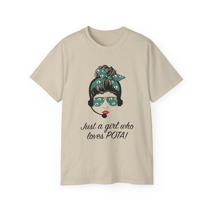 Just a Girl Who Loves POTA Vintage Graphic Tee