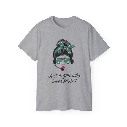 Just a Girl Who Loves POTA Vintage Graphic Tee