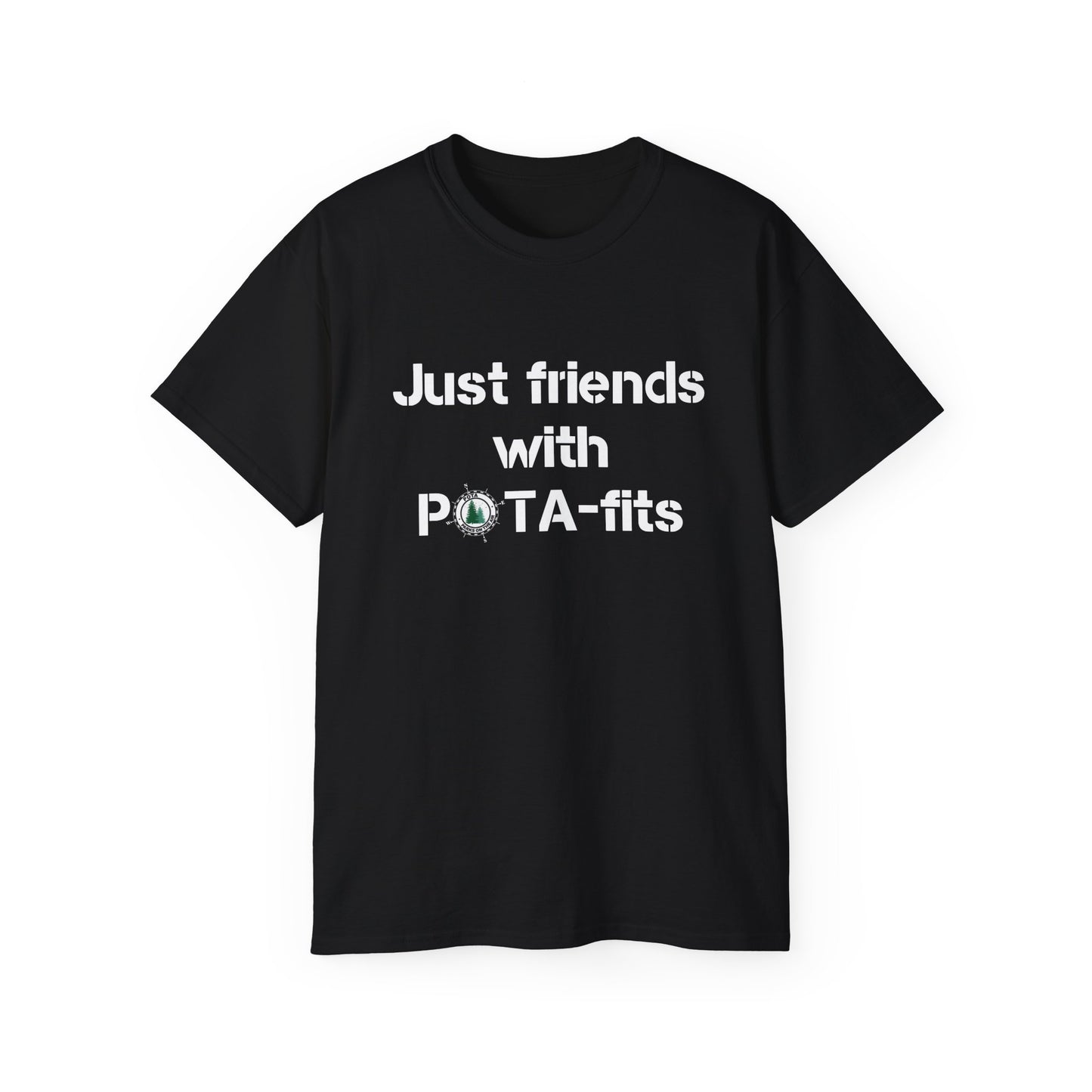 Friends with POTA-Fits Amateur Radio Shirt Ham Radio Shirt Parks On The Air Shirt