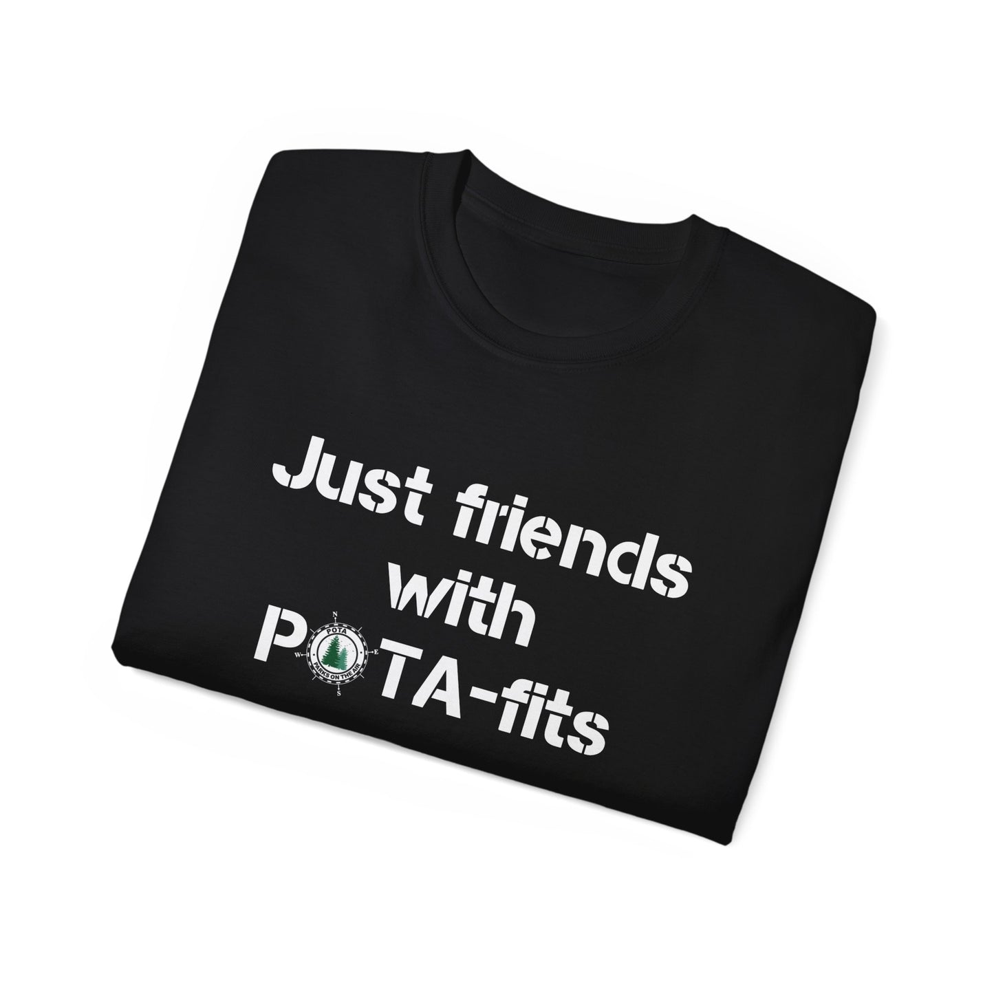 Friends with POTA-Fits Amateur Radio Shirt Ham Radio Shirt Parks On The Air Shirt