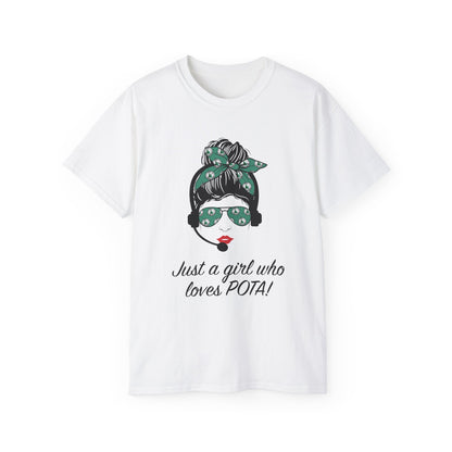 Just a Girl Who Loves POTA Vintage Graphic Tee