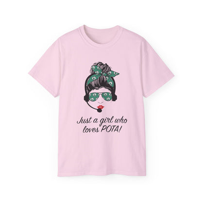 Just a Girl Who Loves POTA Vintage Graphic Tee