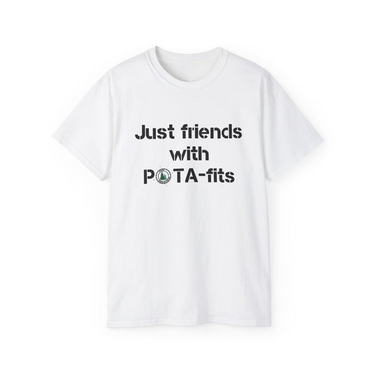 Friends with POTA-Fits Amateur Radio Shirt Ham Radio Shirt Parks On The Air Shirt