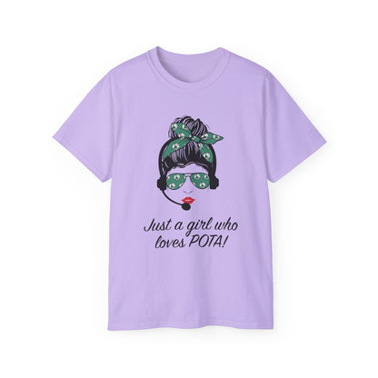 Just a Girl Who Loves POTA Vintage Graphic Tee