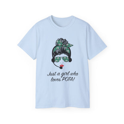 Just a Girl Who Loves POTA Vintage Graphic Tee