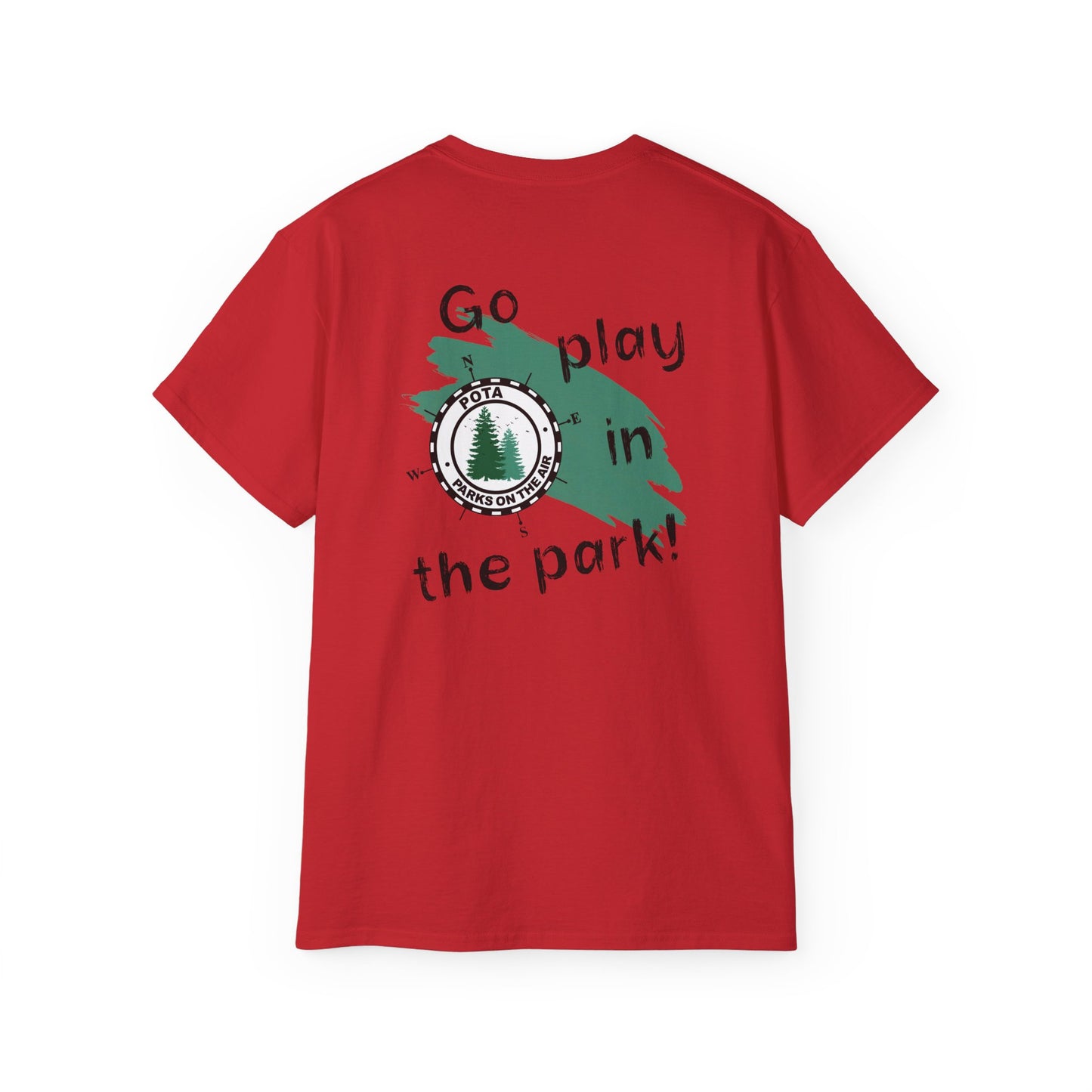 Go Play in The Park Ham Radio Unisex T-Shirt for Amateur Radio Parks On The Air