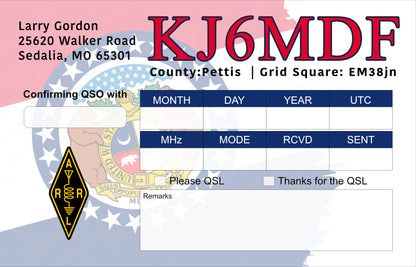 Single Sided Economy QSL Cards