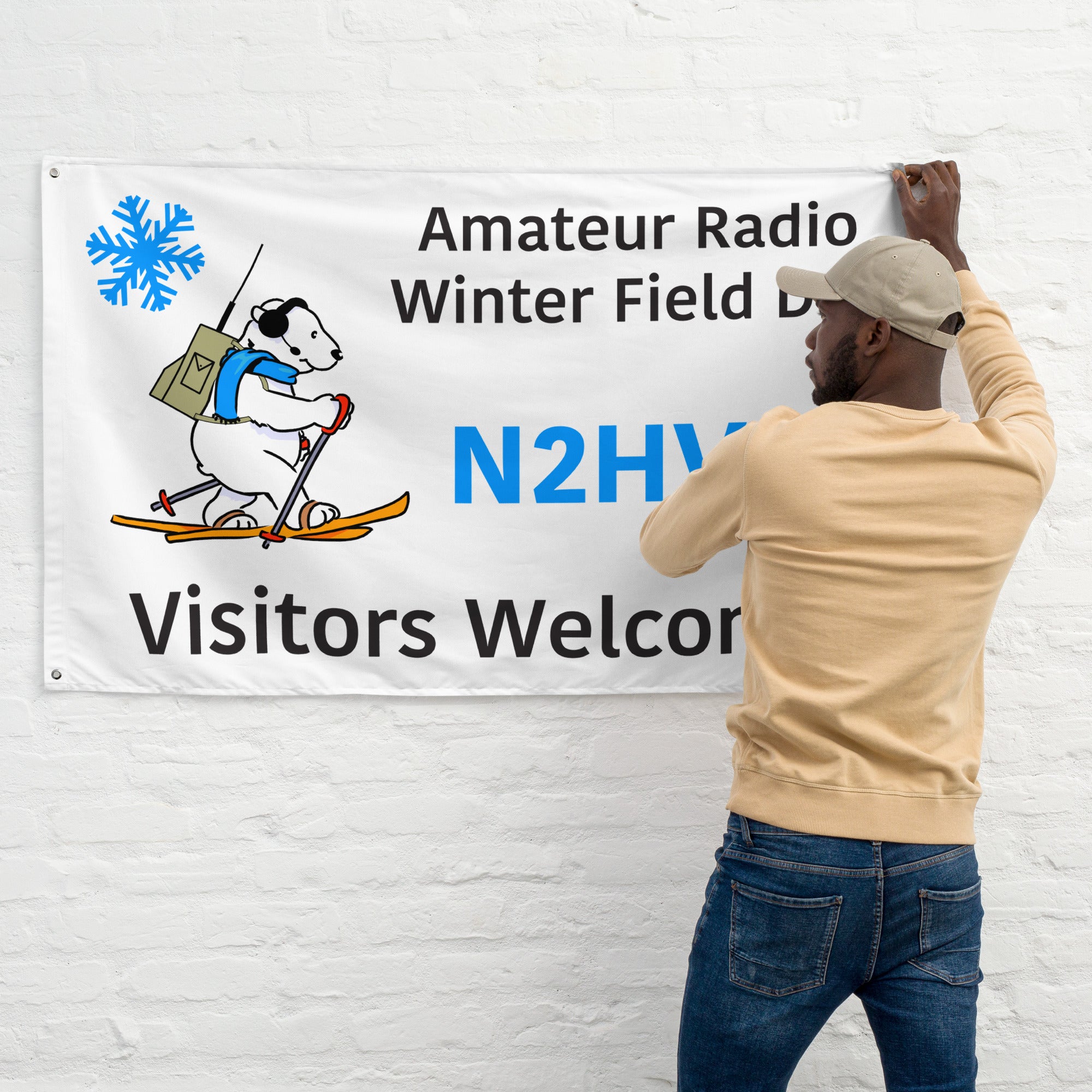 Large Custom WFD Flag with Call Sign – HamStuffOnline