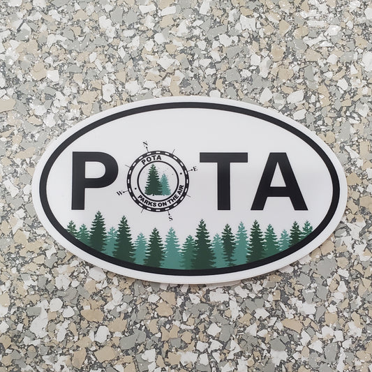 3" x 5" Logo Oval Sticker