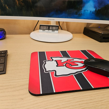 Chiefs Mouse Pad - Black Stripes