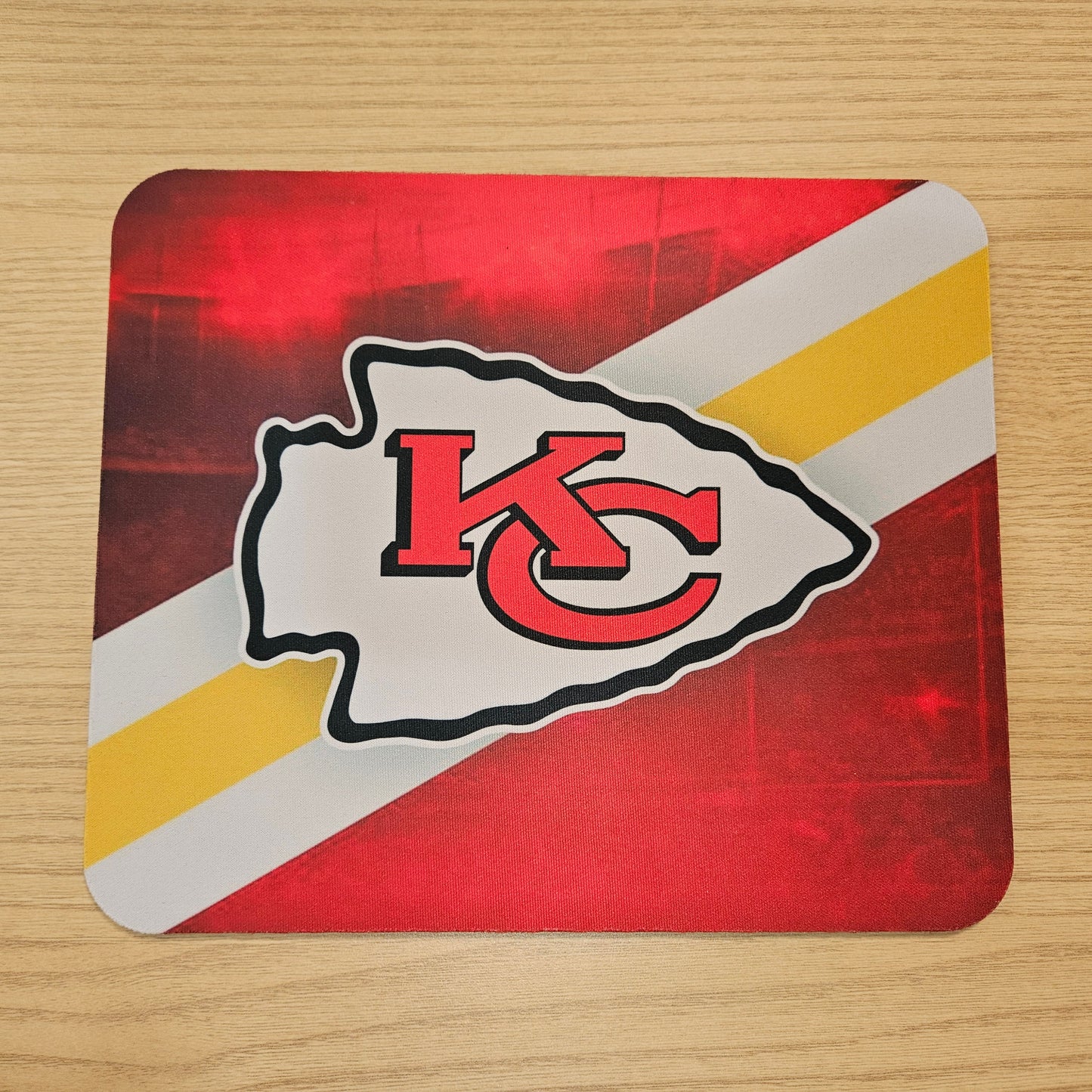 Chiefs Mouse Pad - Yellow Stripe