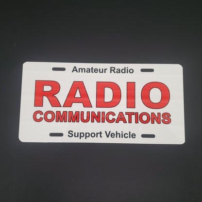 Radio Communications License Plate