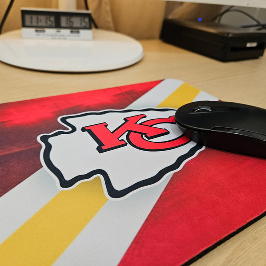 Chiefs Mouse Pad - Yellow Stripe