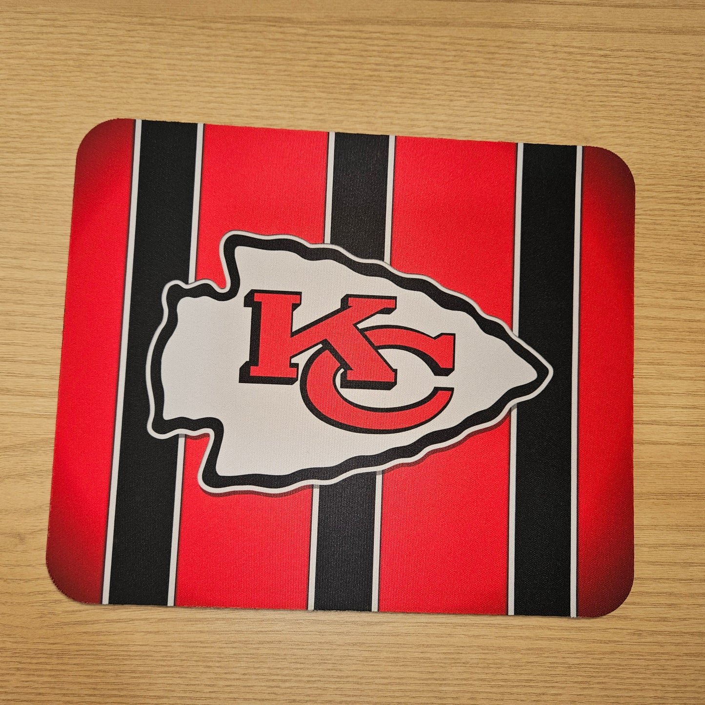 Chiefs Mouse Pad - Black Stripes