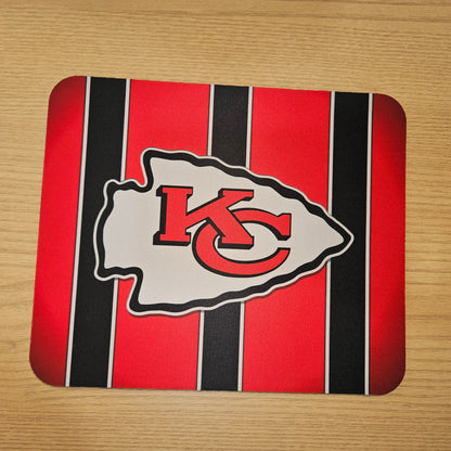 Chiefs Mouse Pad - Black Stripes