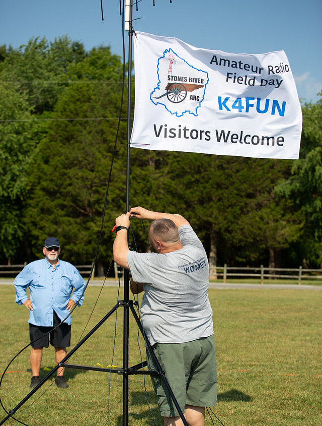 Large Custom Group Or Club Flag HamStuffOnline Large custom group or club flag hamstuffonline